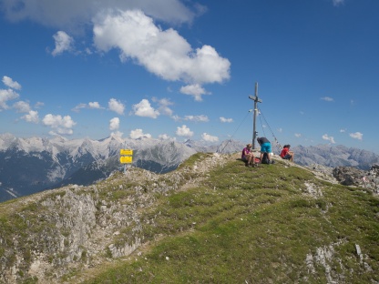 Summit with a view of the Karwendel randge